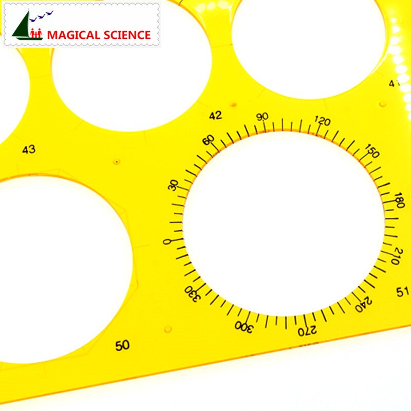 30cm plastic big circle drawing template KJ009 Students circular rulers Drawing Templates