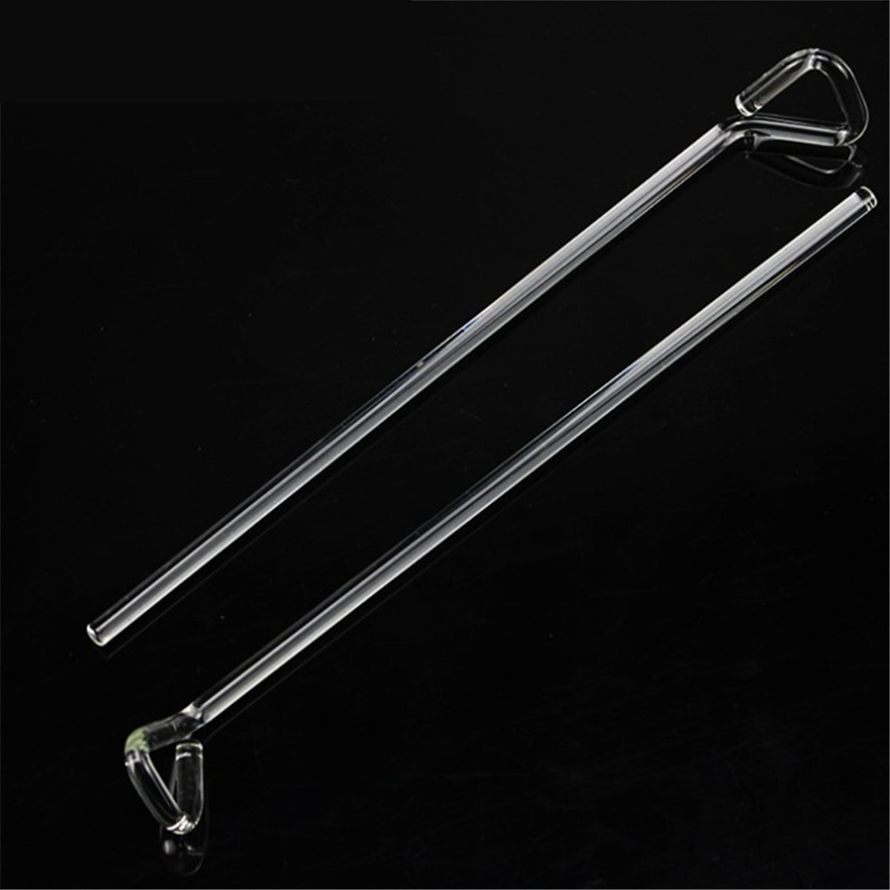 2 Pcs Laboratory Lab Glass Triangle-headed Cell Spreader 20cm long