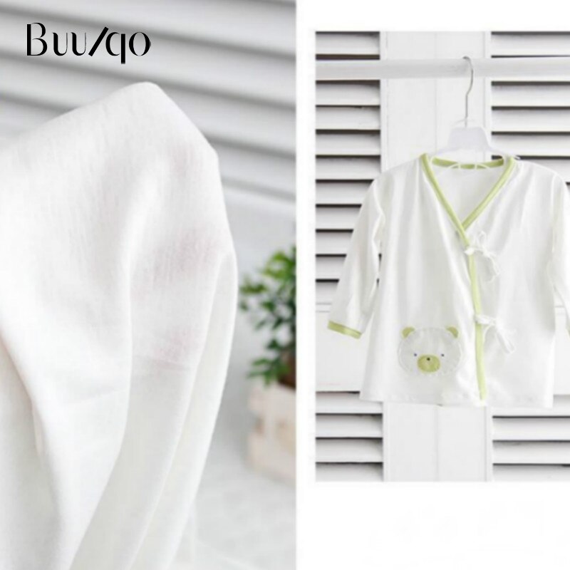 Buulqo, un metro, gasa de doble capa de alta densidad, tela de algodón de 100% para pañales de bebé, Baberos y material de costura DIY