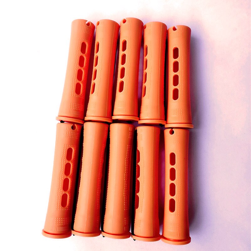 10 Pc Koude Perm Bar Kapsalon Multi-Size Haar Krultang Met Cover Haar Roller Krultang Plastic Rubber Band water Patroon Perm Tool