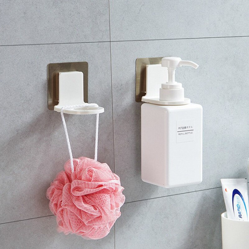wall mounted shower gel hook shampoo bottle hanging holder strong seamless hook hand sanitizer rack hanger accessories GUANYAO