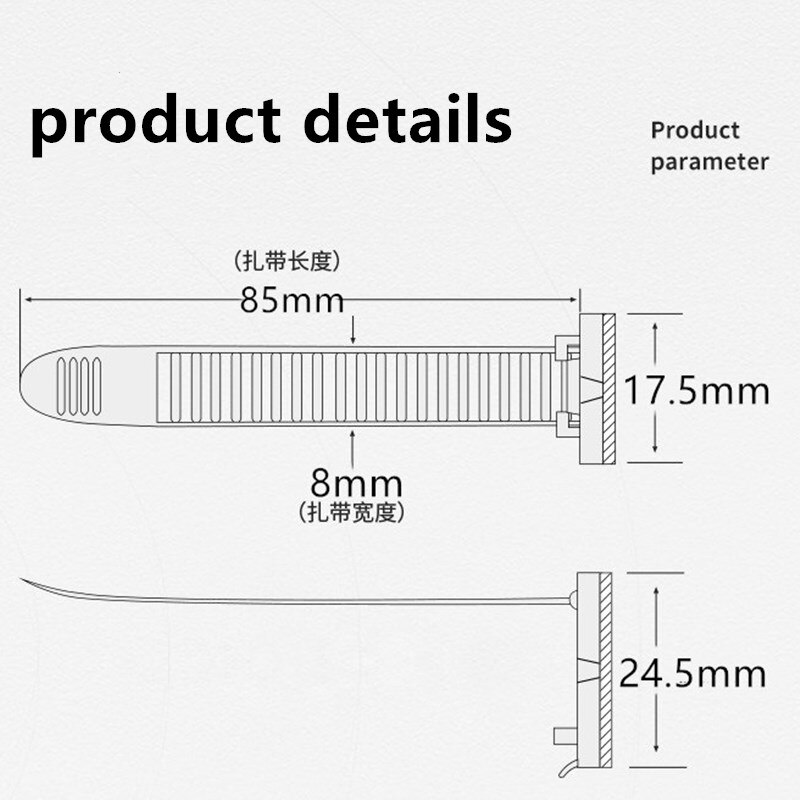 10pcs Adjustable Cable clamps Wiring Accessories Tie Mounts Environmental protection Screw holes Adhesive Beamline Ties