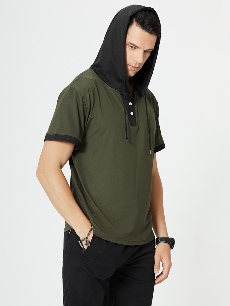 Cocodrillo hombres trajes de verano de sudaderas con capucha de de los hombres de manga corta Camisetas sudaderas con capucha chándal de Hip Hop para hombre