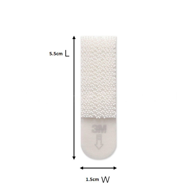 10 stuks 3M Command foto-ophangstrips schadevrij hangende fotohangers, geen gereedschap muurophangstrips medium en klein ﻿: Translucent
