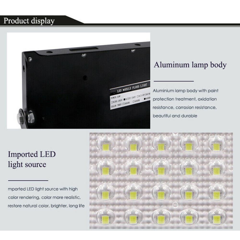 Lamp Flood Light 220V 4800LM 200*95mm Aluminum+acrylic Street Hotel Indoor