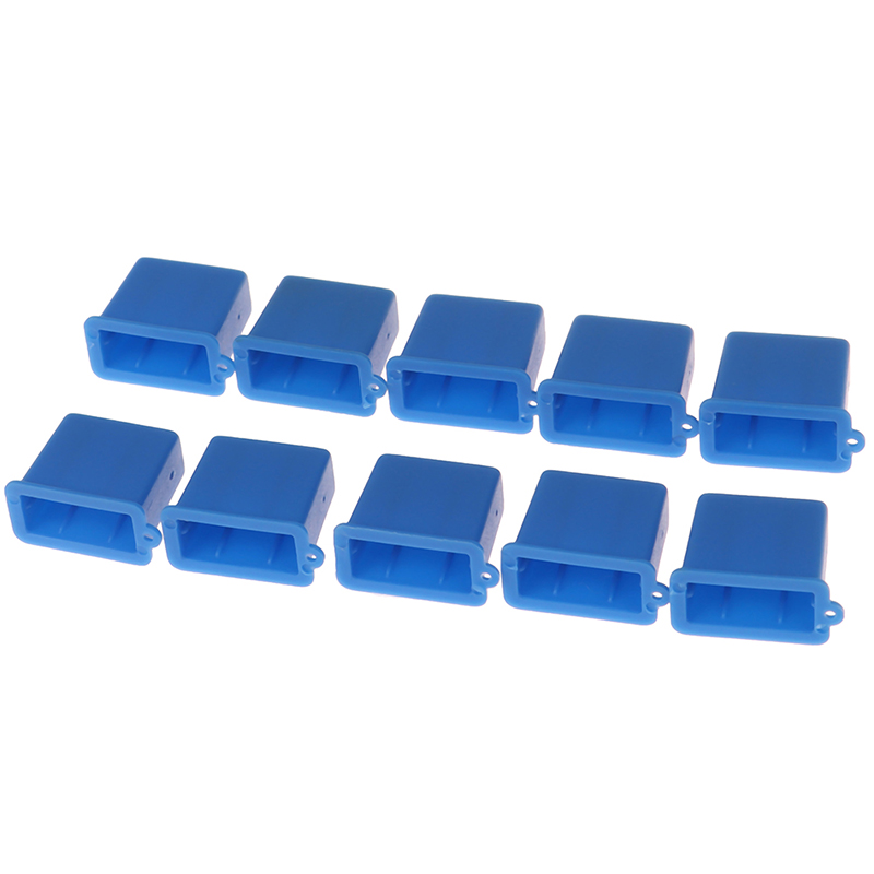 10Pcs Usb Type A Man Anti-Dust Plug Stopper Cap Cover Protector Zwart/Wit/Blauw: Blauw