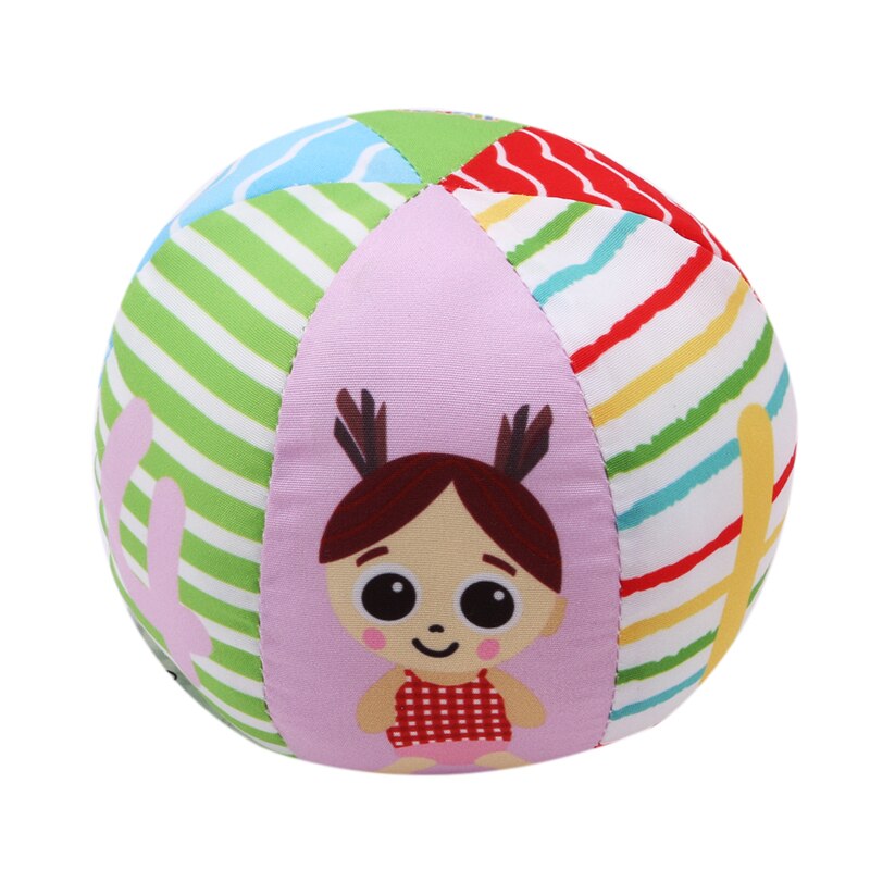 Round Ball Plush Rattles Baby Newborn Hands Catch Plush Bell Ball Toys Educational For Kids 993904