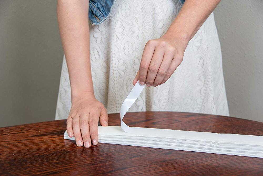 White self-adhesive pleated blinds blackout window 90x180CM