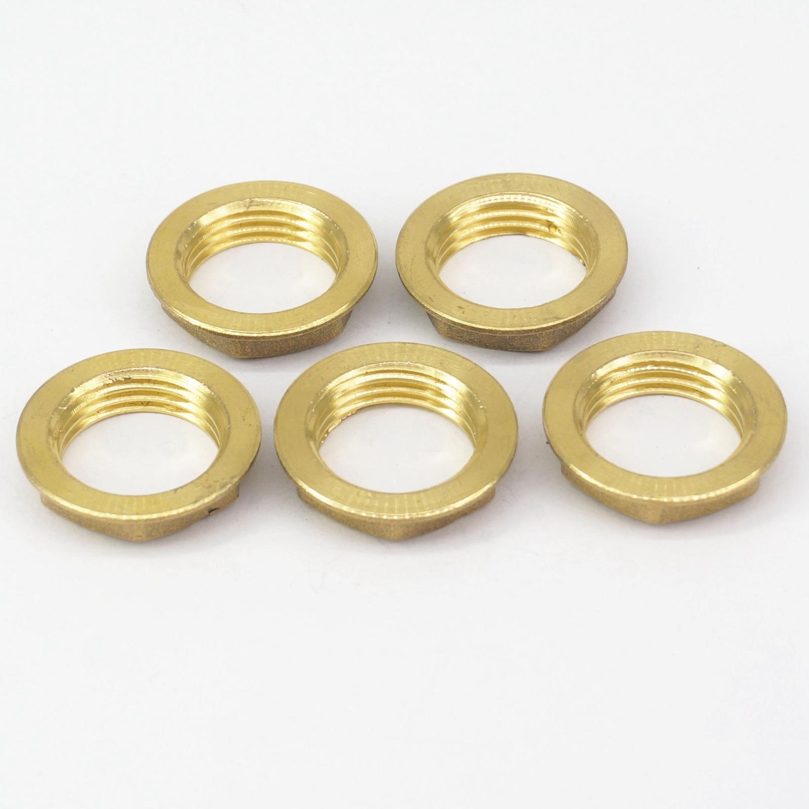 LOT 5 1/4" 3/8" 1/2" 3/4" 1" BSP Female Brass Pipe Fitting Hex Lock Nuts With Flange Water Tank Fitting