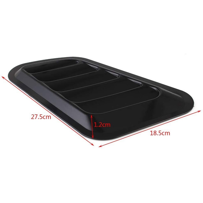2 x ABS Car Universal Decorative Intake Scoop Turbo Bonnet Vent Cover Hood Auto