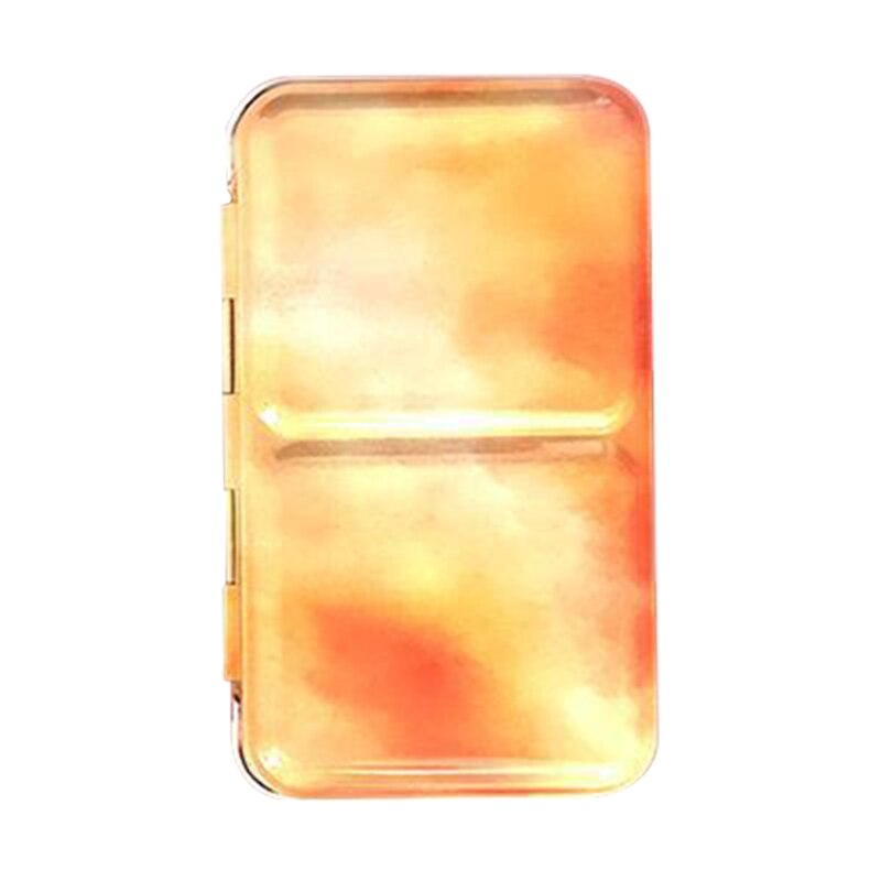 Kleur Lege Palet Case Eenvoudige Reiniging Blikken Doos Verf Opslag Ijzeren Doos Voor Schilderen Liefhebbers Ijzeren Doos Opslag Verf: C