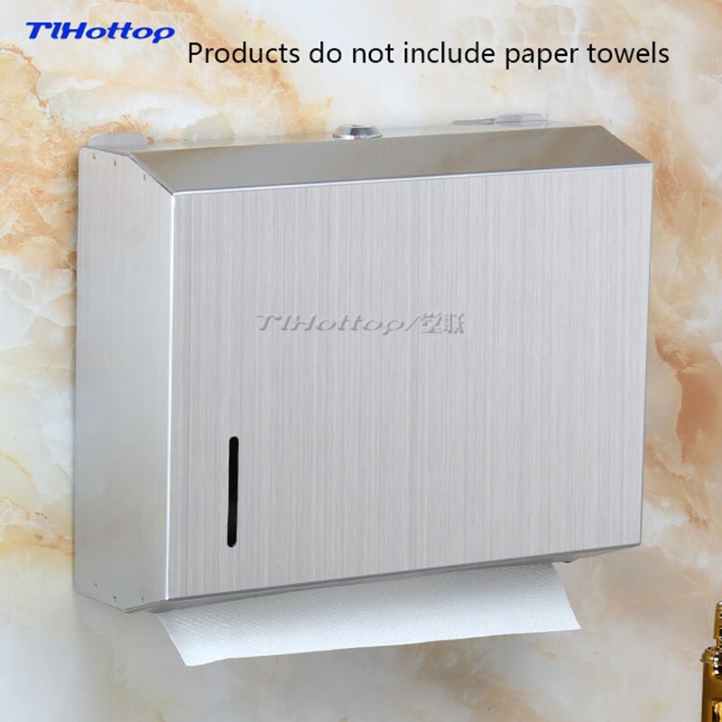 262*205*83mm Stainless Steel Manual Holder Dispenser Paper Towel Rack Butterfly Crown Gold Blue YH8013: Wire drawing 1pc