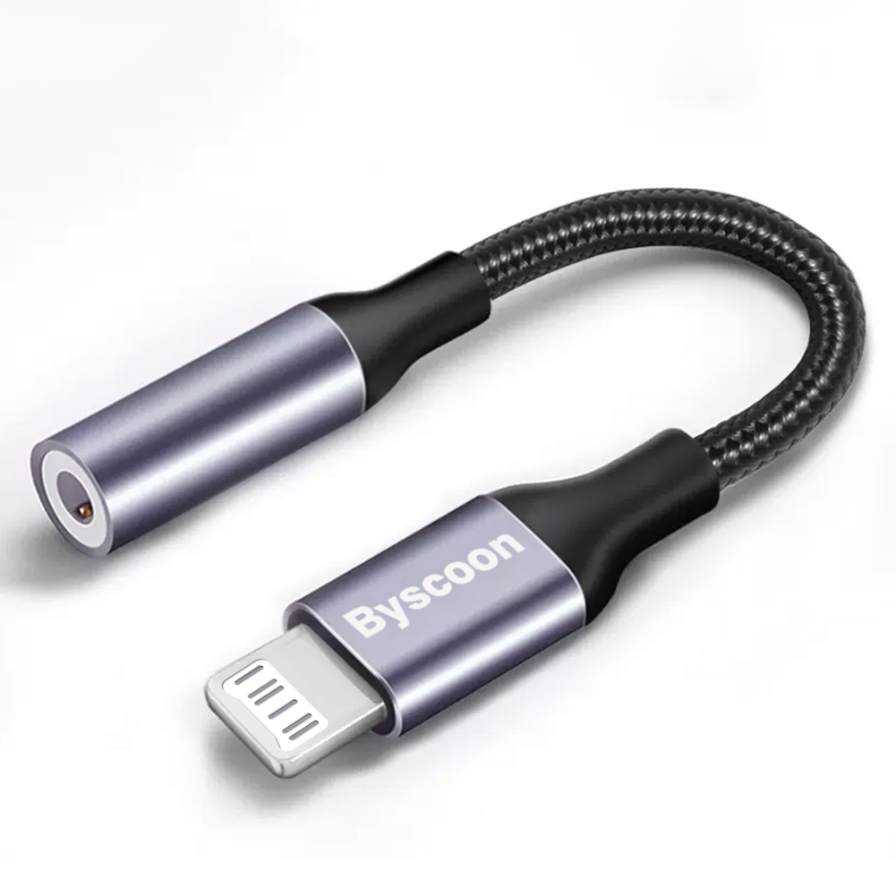 Byscoon Lightning To 3 5mm Jack AUX Cable Adapter For iPhone 12 13 14 11 Pro XS Max XR 7 8 Headphone Connector Audio accessories: Default Title