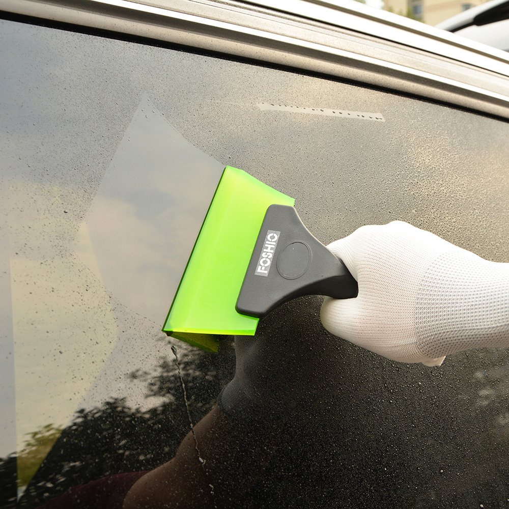 Foshio auto magisk håndtag bil isskraber sneskovl vindue køkken badeværelse vand visker rengøringsværktøj vinyl wrap tone skraber