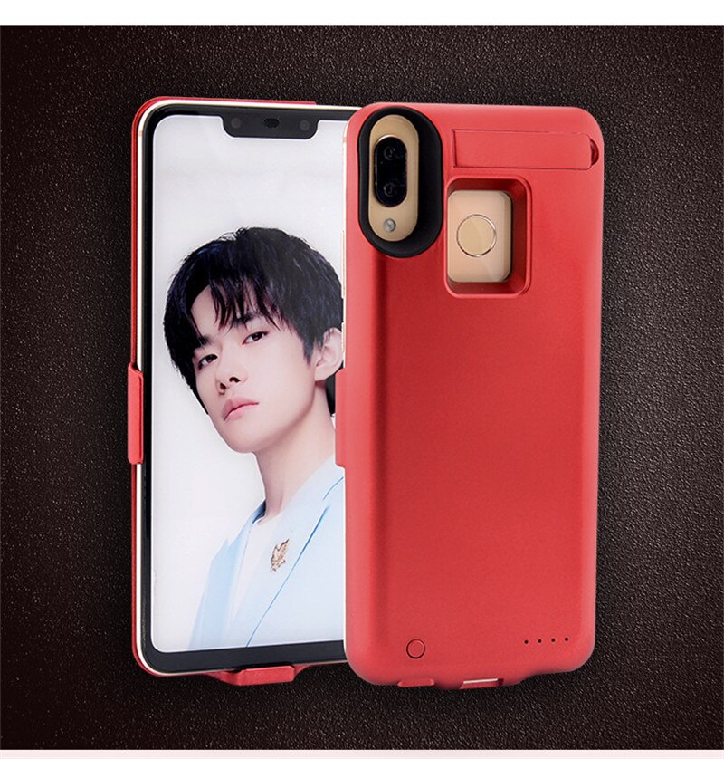 6500mah de alta qualidade ultra fino carregador rápido caso bateria para huawei honor play power bank voltar braçadeira bateria de carregamento capa