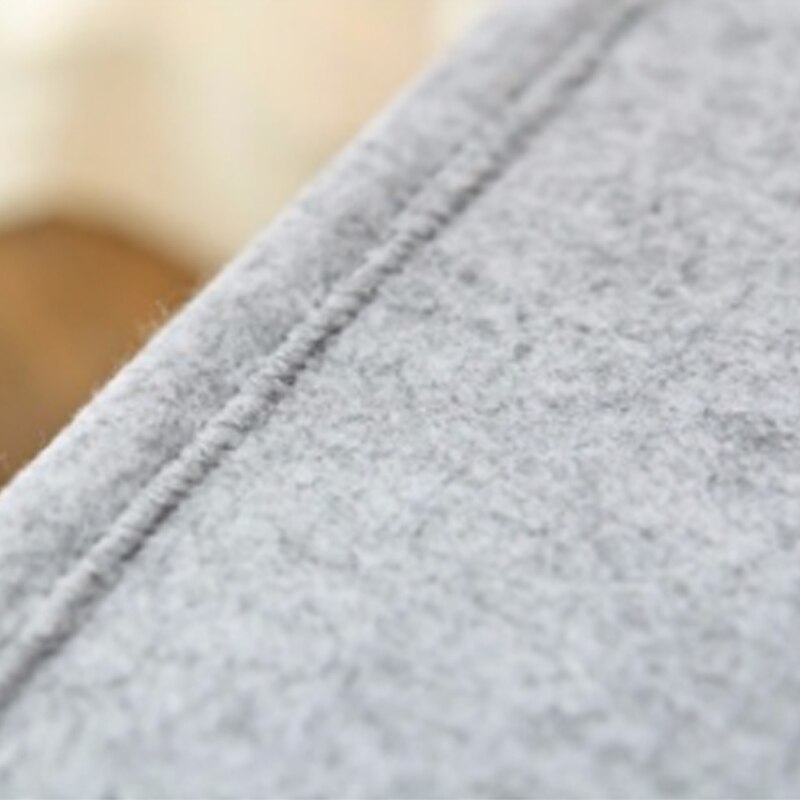 S/M/X/Xl Draagbare Grijs Ronde Wasmand Vilt Vuile Kleren Speelgoed Opslag Emmer Bin Met pu Lederen Handgrepen Thuis Organisator