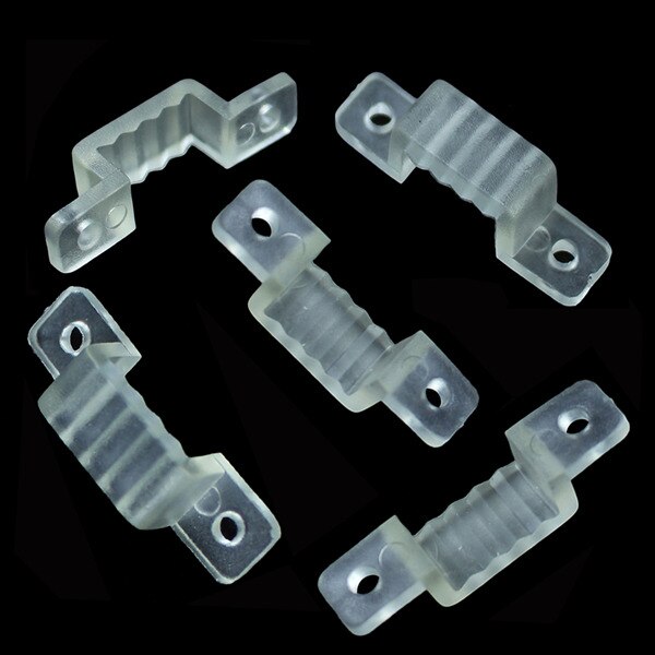 220 v led strip hoek connector voor 3014 2835 230 v 240 v waterdichte led tape 2 pins stekker clip: 50 pieces clips