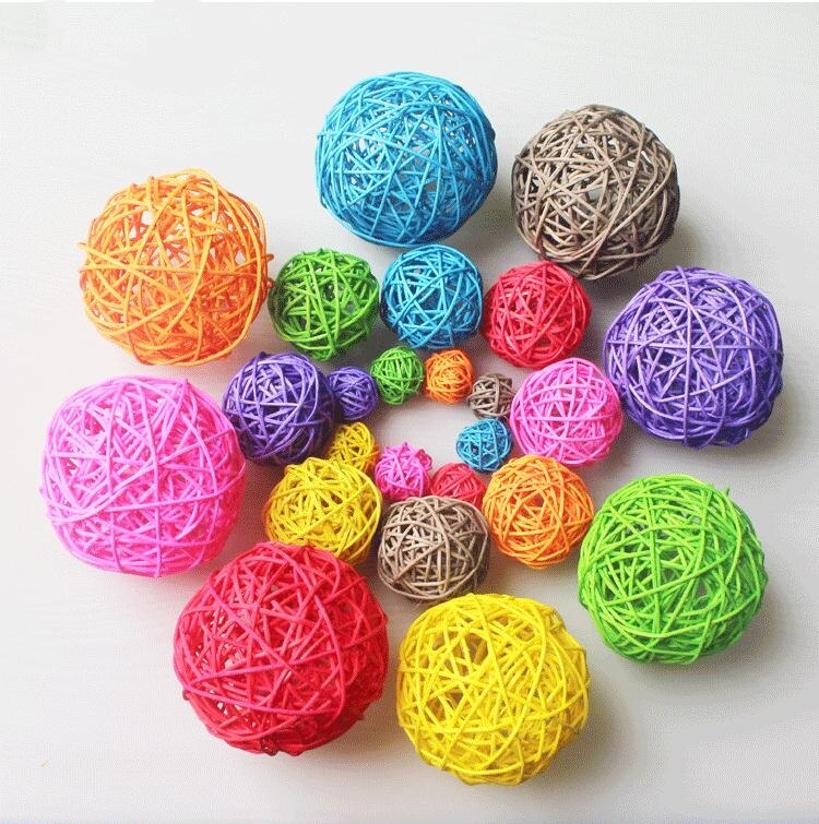 Bunte cane silk ball kann verwendet werden in home bar, supermarkt und markt dekoration DIY manuelle material viele größen (durchmesser)