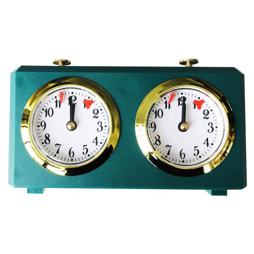 Draagbare Mechanische Schaken Timer Klok Vintage Schaken Concurrentie Board Game Klok Voor Entertainment Playing Game