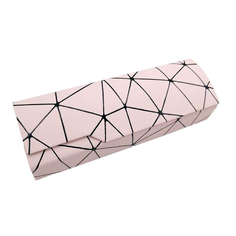 Unisex Men Women Glasses Case Protective Box Sunglasses Accessories: Light pink
