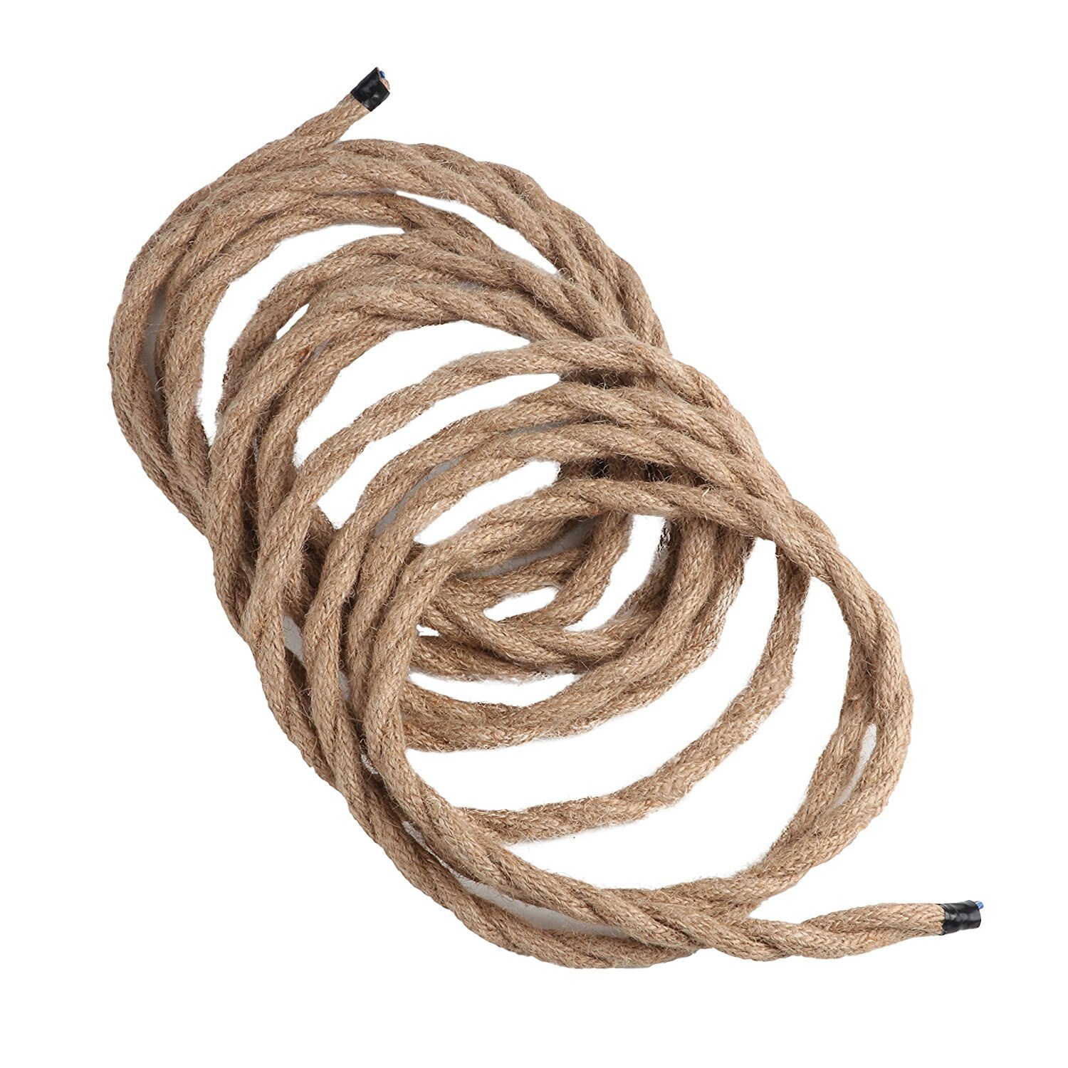 Vintage Braided Cable, 5M Brown Twisted Textile Ca... – Vicedeal