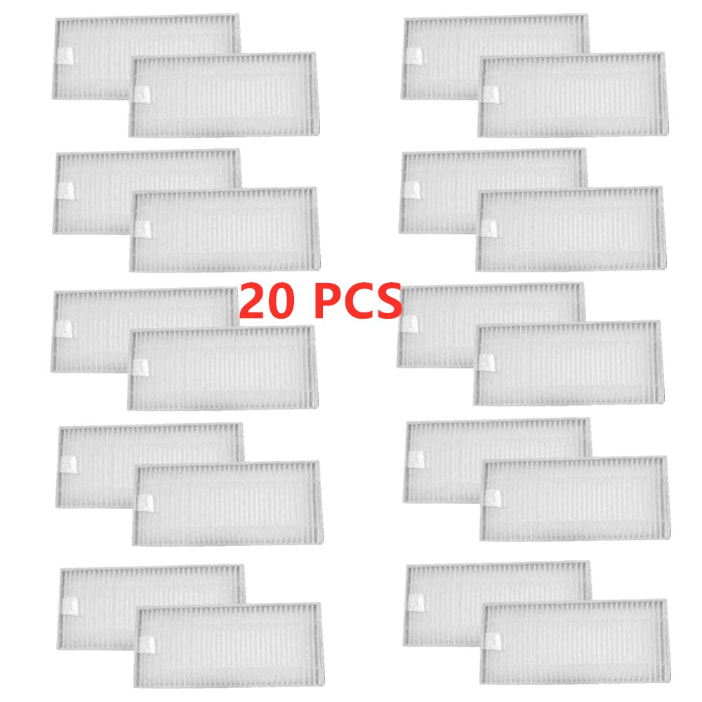 Filtro HEPA para Cecotec Conga 5090 6090 7090 Robot aspirador, cepillo de rodillo, cepillos laterales, piezas de repuesto para mopa: 20  Pcs