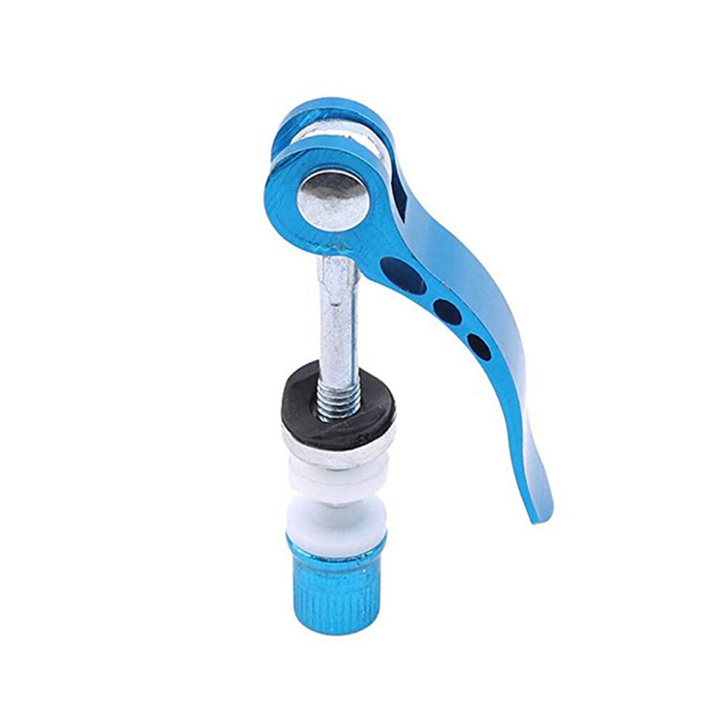 Cycling Aluminium Tube Seat Clamp Bolt Bicycle Quick Release Bolt Bike Seatpost Clamp Skewer Bolt Mountain Bicycle Accessories: Blue