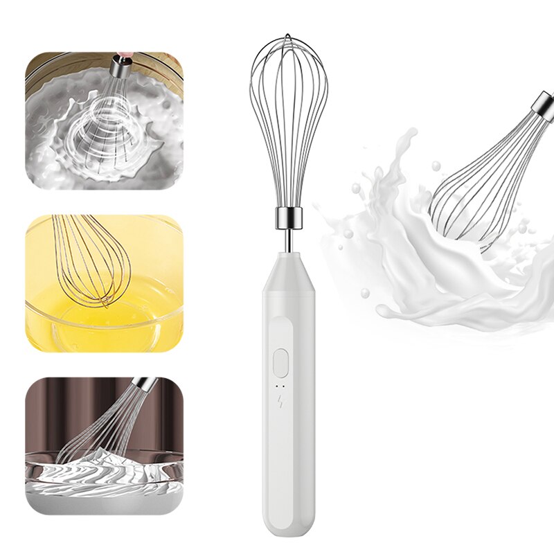 Elétrica Handheld Leite Frother, Batedor de ovos, Café Leite Bebida, Misturador de ovos, Foamer, Foamer, Household Kitchen Cooking Tool, 1 Pc