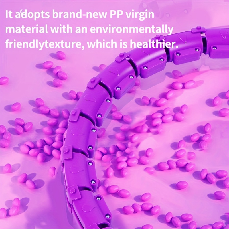 Cerchio per esercizi ponderato per adulti Cerchio per fitness infinito con nodi di perdita di peso con collegamenti aggiuntivi 2 in 1 regolabile e staccabile