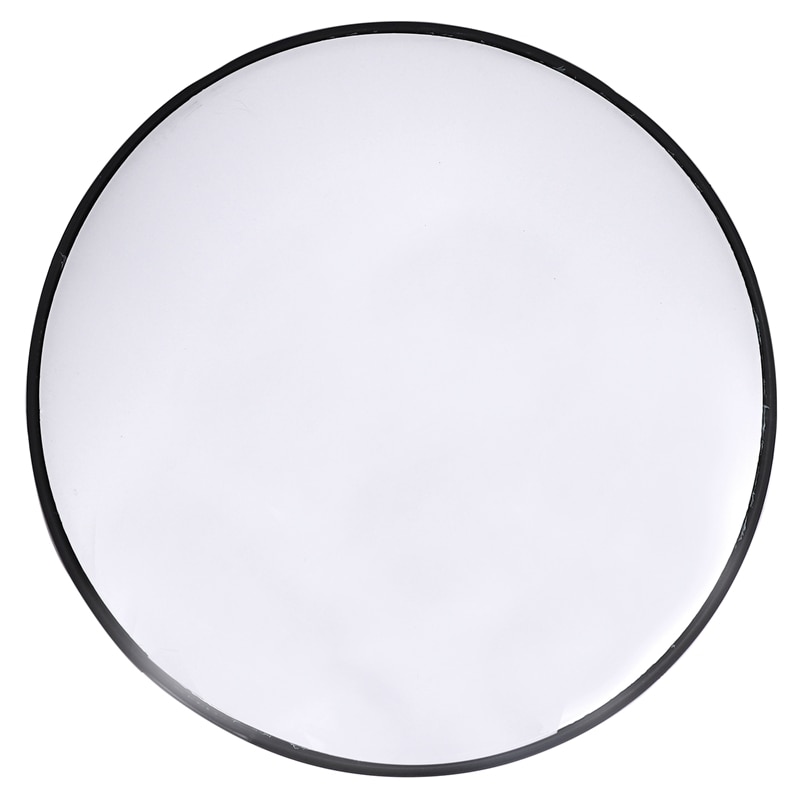 30Cm Wide Angle Security Road Mirror Curved for Indoor Burglar Outdoor Safurance Roadway Safety Traffic Signal Convex Mirror: Black