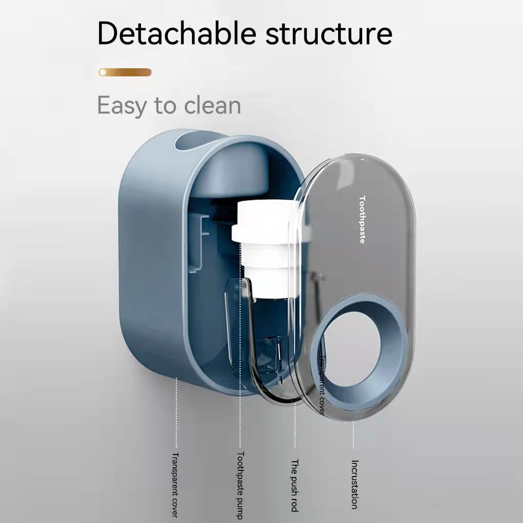 Automatic Toothpaste Squeezer Toothpaste Dispenser Lazy Wall Mounted Squeezer Toothpaste Holder Bathroom Accessories