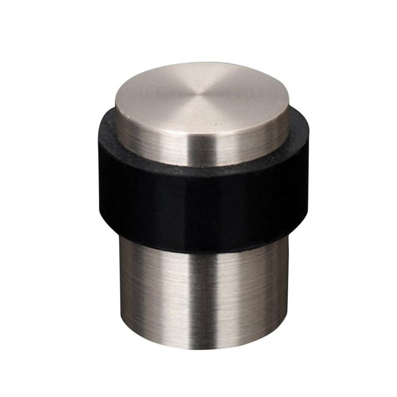 Tope puerta de acero inoxidable montaje en pared práctico Tope de puerta soporte de puerta de Metal parada de puerta de seguridad para oficina y hogar