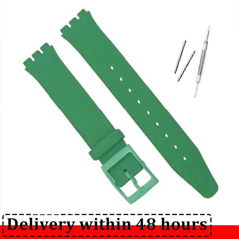 Silikonarmband für Swatch-Uhrenarmband, 16 mm, 17 mm, 19 mm, 20 mm, wasserdicht, weiches Gummi-Uhrenarmband, Handgelenk-Armbinde, Gürtel
