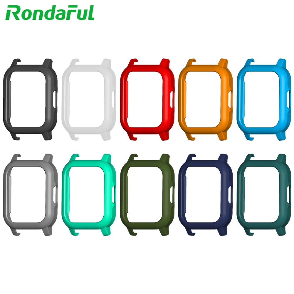 Pc-fodral skyddskåpa skyddsram skal utbyte klockfodral för haylou  ls02 smart klocka tillbehör bumper