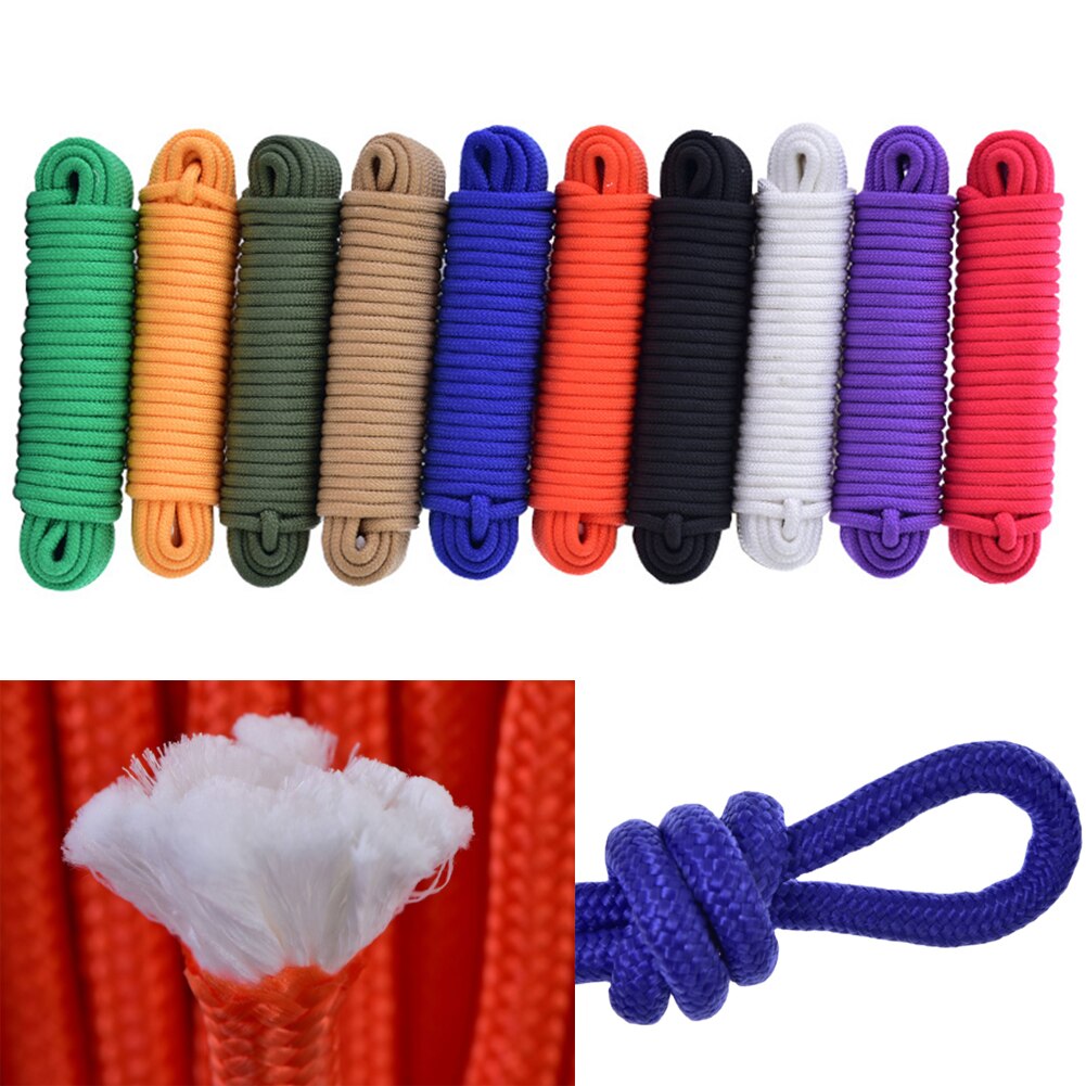 Dia.10mm Paracord Schlüsselband Seil Überleben Fallschirm schnur ein Kern solide für draussen-Camping Kletterseil Wandern DIY Armbinde