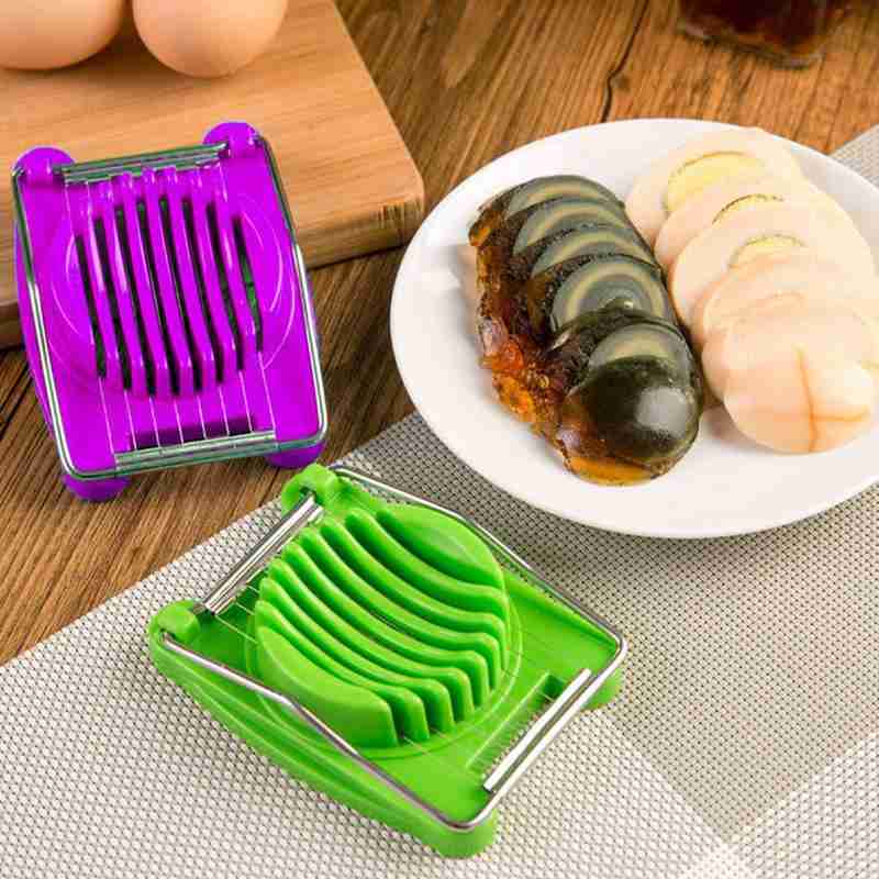 Staal Gesneden Ei Slicer Bewaard Ei Verdelers Splitter Cutter Eieren Gadgets Salade Keuken Slicer Gereedschap