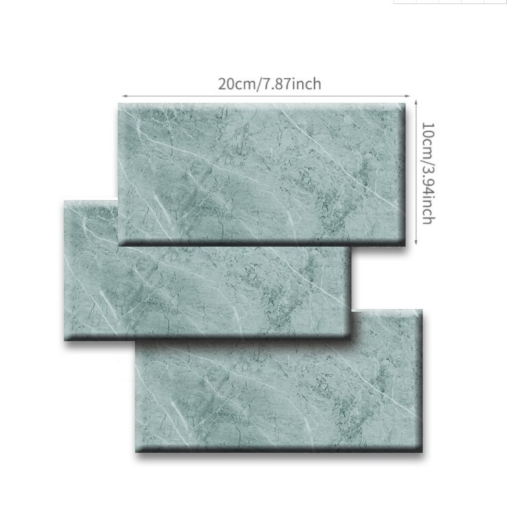 Pvc Zelfklevende Muursticker Tegel Sticker Keuken Badkamer Woonkamer Diy Decoratieve Behang Waterdicht En Oilproof: Pattern 13