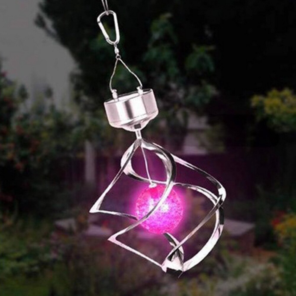 Campanilla de viento LED alimentada por energía Solar, tienda mundial, patio de jardín al aire libre