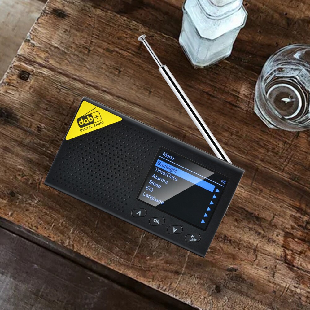 Couleur écran numérique Radio FM récepteur lecteur de musique Rechargeable Mini Portable DAB Portable Bluetooth 5.0 maison stéréo voiture MP3