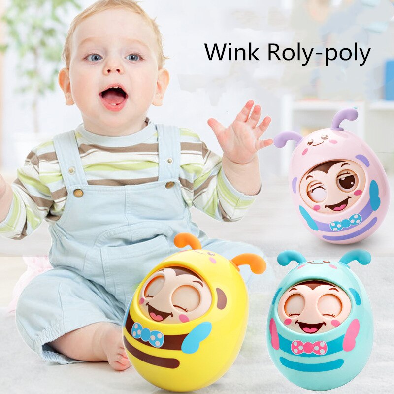 Baby Rasseln Handy, Mobiltelefon Puppe Glocke blinken Augen Becher Roly-Poly Spielzeug freundlicher Neugeborene Baby Beißringe Jungen Mädchen Gleichgewicht Ausbildung spielzeug