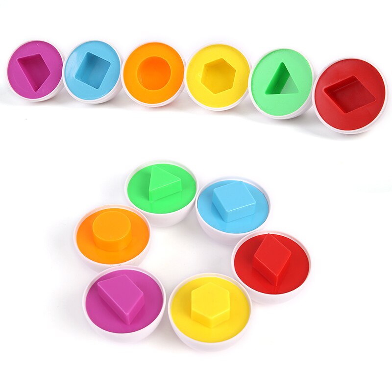 6 Pcs Montessori Leren Educatief Speelgoed Bijpassende Eieren Smart Ei Speelgoed 3D Ei Puzzel Sorter Speelgoed Baby Gemengde Vorm Gereedschappen