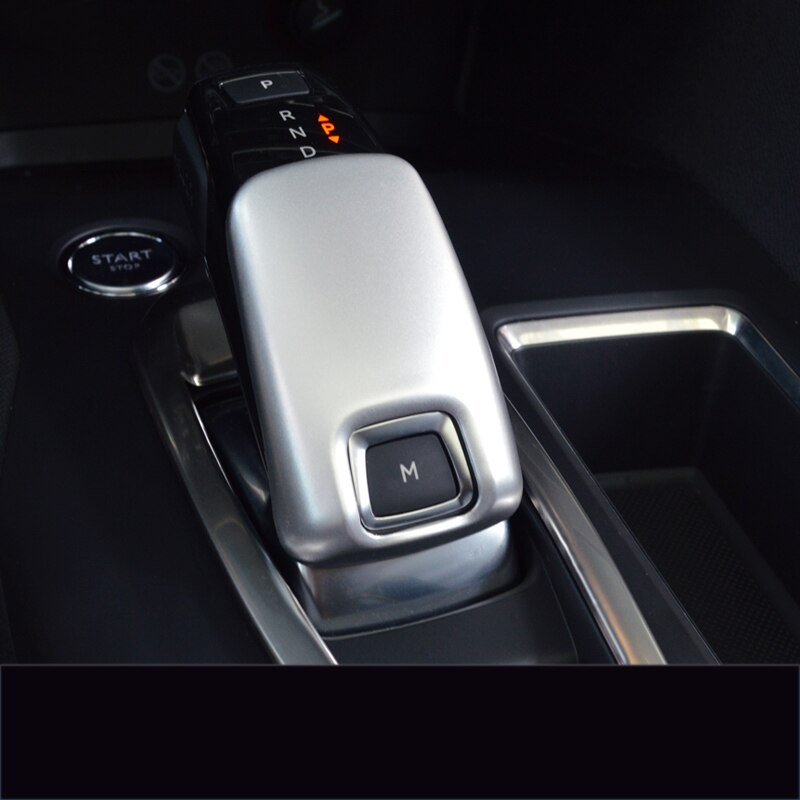 Car accessories carbon fiber Gear Shift Knob Head cover trim Interior Deocration Sticker styling Fit For Peugeot 5008 C457
