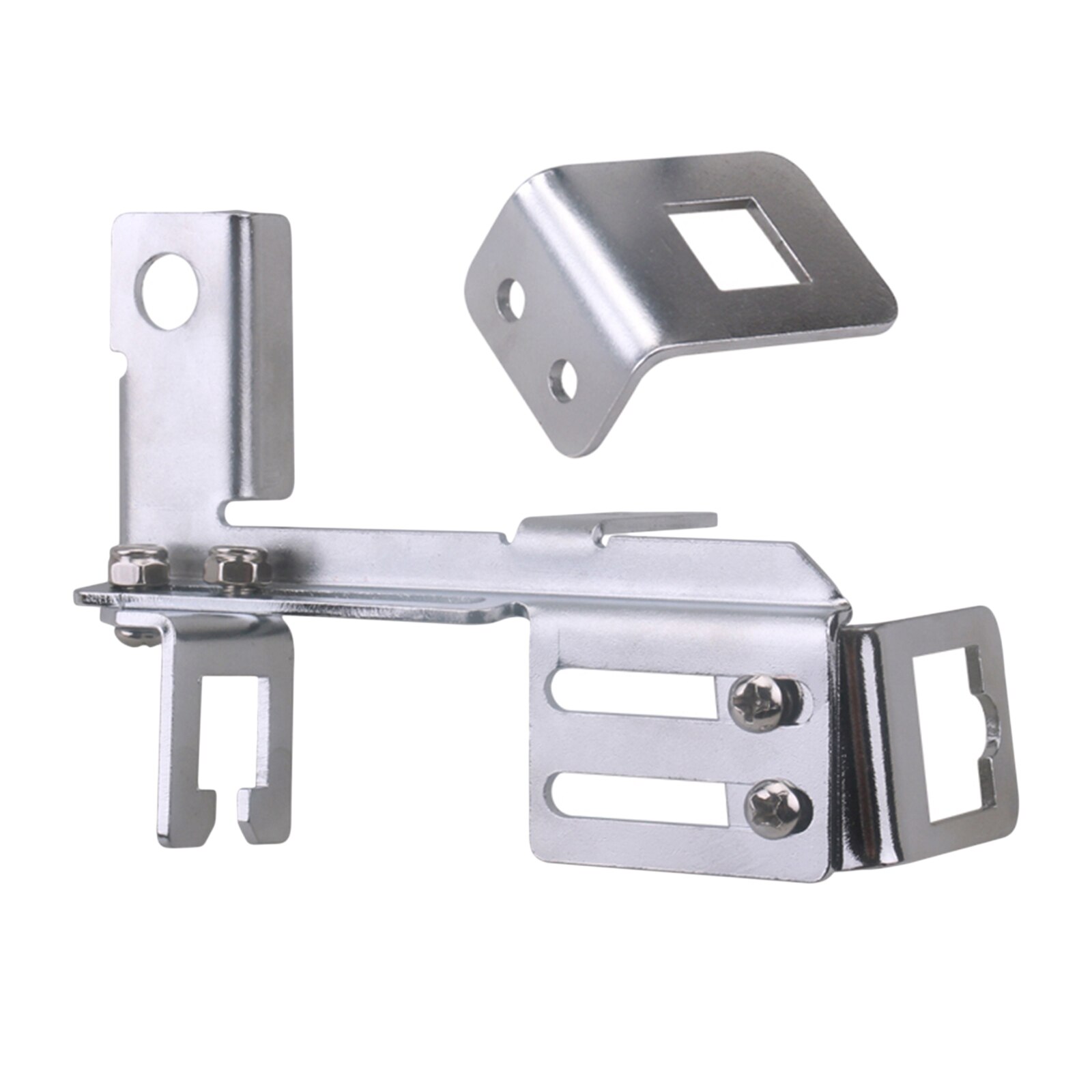 Chrome Throttle Cable Kickdown Bracket Assy for Chevrolet SBC Holley