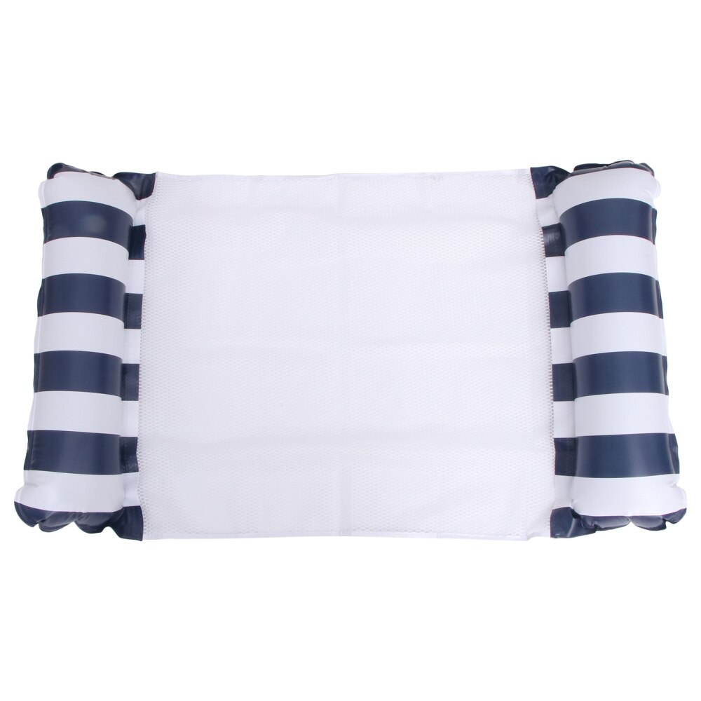 1pc Swimming Floating Bed Aerated Floating Bed Portable Swimming Mat: Dark Blue