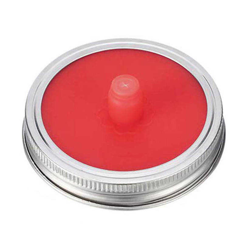 Brede Mond Mason Pot Deksels Siliconen Deksels Met Verzegelde Ring Waterloze Luchtsluis Gisting Deksels Voor Zuurkool Kimchi Pickles: R