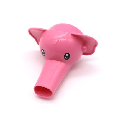 Animal Faucet Extension Children&#39;s Guide Sink Hand Sanitizer Handwashing Tools Extension of The Water Trough Bathroom: Pink elephant