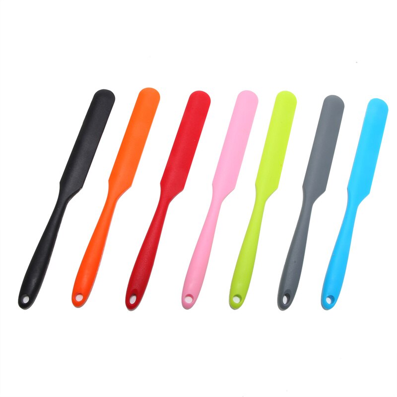 Small Colorful Silicone Scraper Long Scraper Butter Knife Scraper Cake Making Accessories Baking Scraper Tool Cake Scraper Tool