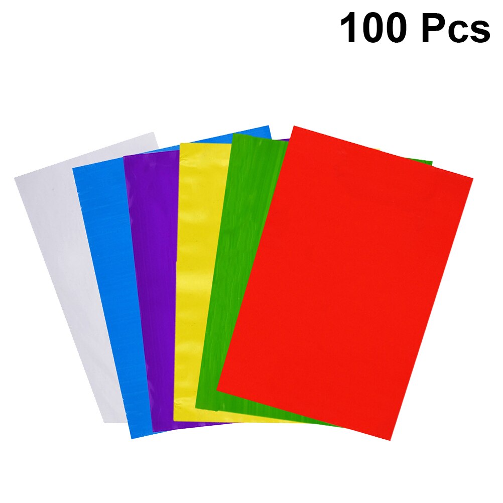 100 Sheets Transparant Suiker Nougat Snoep Inpakpapier Multicolor Handgemaakte Candy Bakken Cello Vellen Cellofaan Wraps Papier