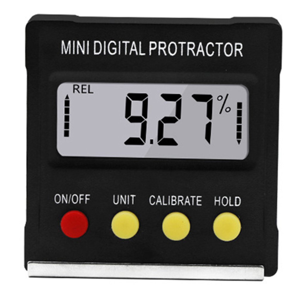 360 Degree Mini Magnetic Digital Inclinometer Level Box Gauge Angle Meter Finder Protractor Base Measuring Tools LCD screen