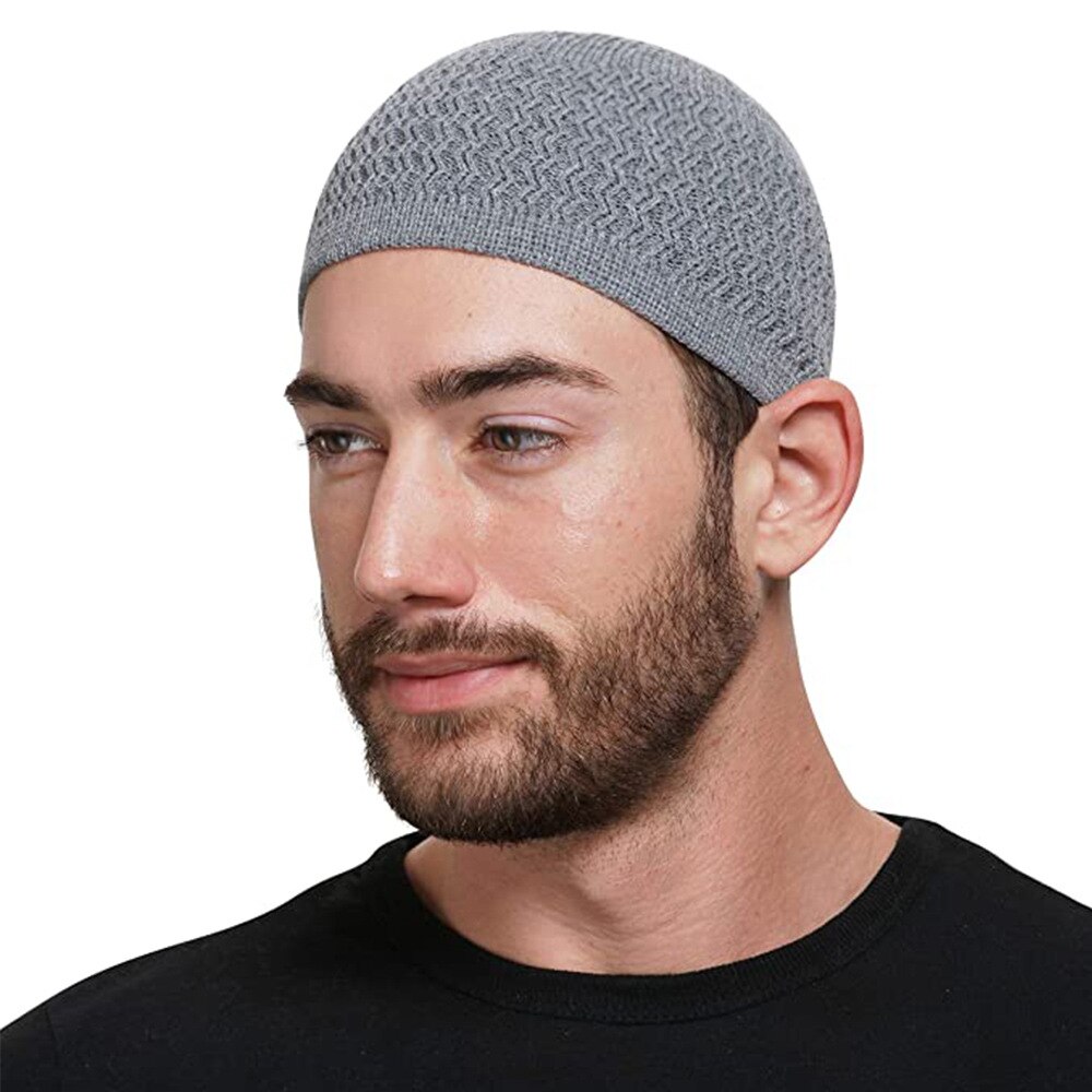 Moslim Mannen Gebed Hoed Winter Warm Gebreide Beanie Cap Islam Joodse India Caps Musulman Arabische Mannen Kippah homme Hoeden